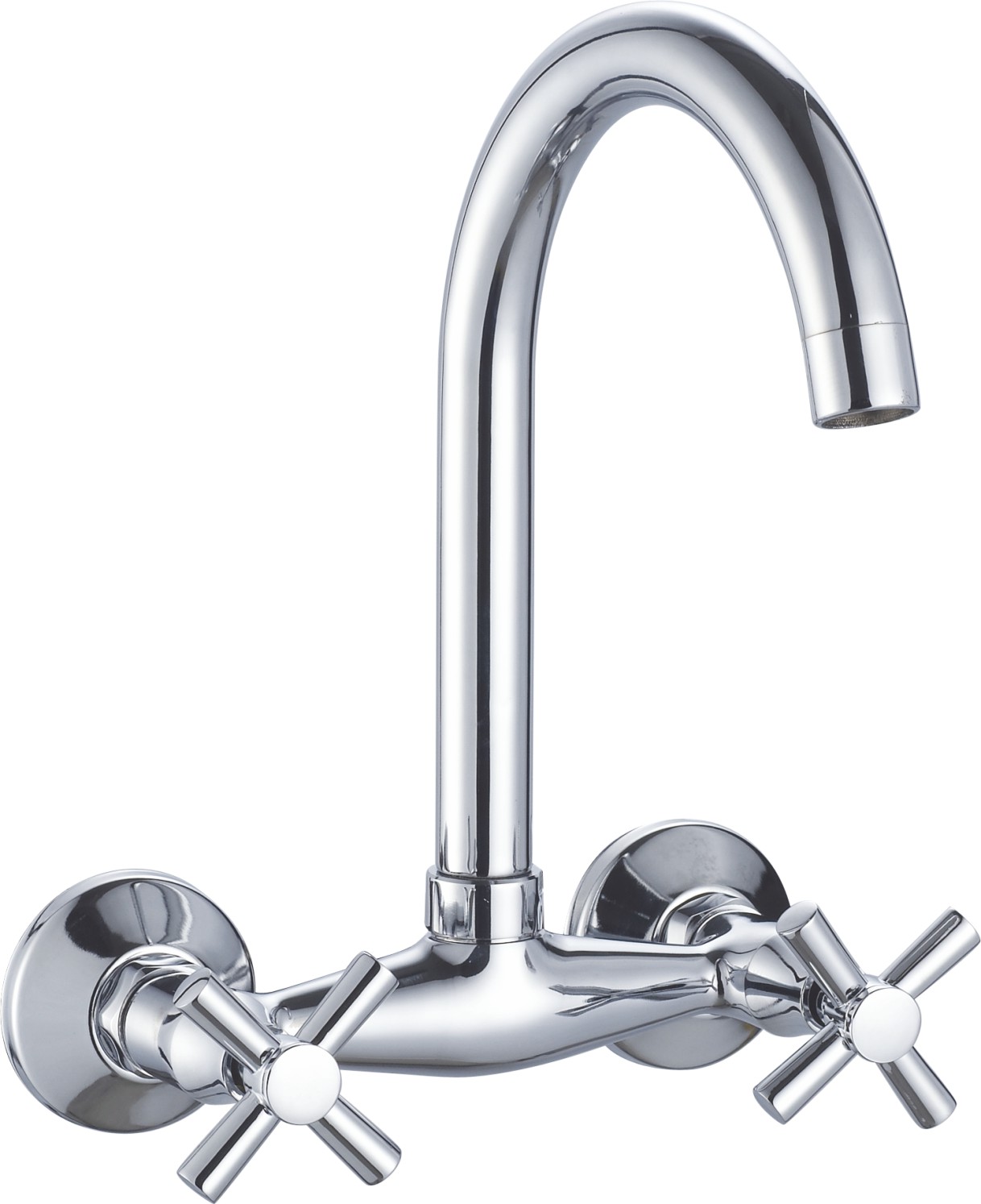 Modern Hand-held Wall-mounted Chrome-plated Kitchen Faucet Manufacturer Direct Sale