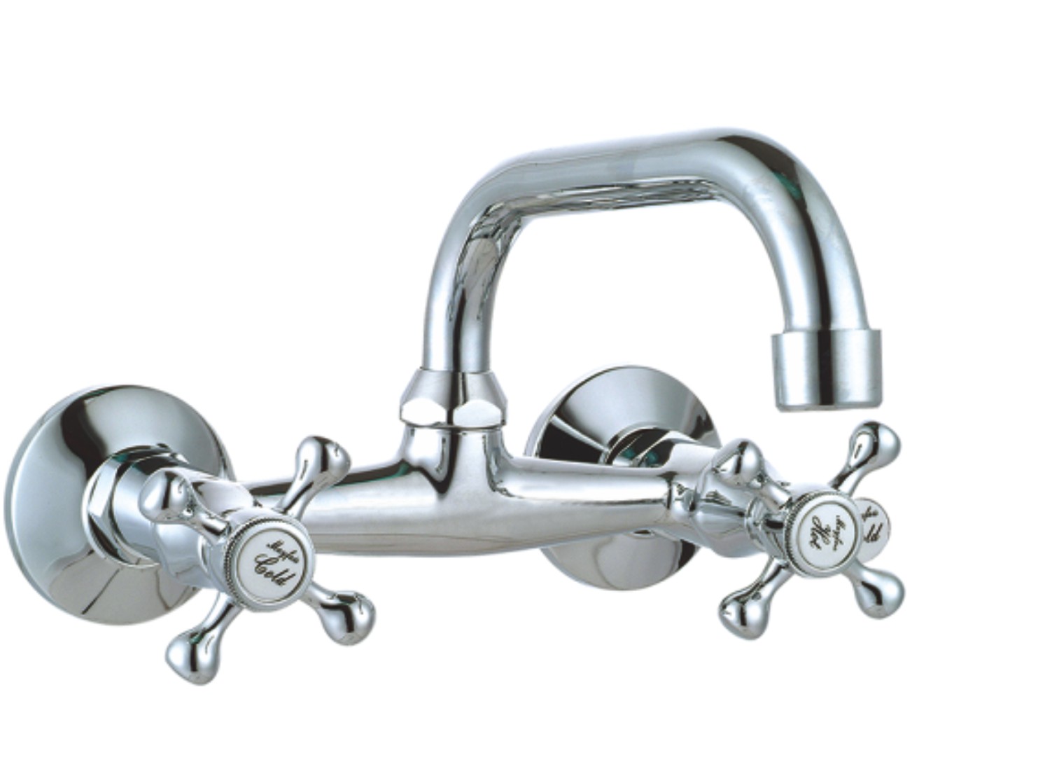 Modern Hand-held Wall-mounted Chrome-plated Kitchen Faucet Manufacturer Direct Sale