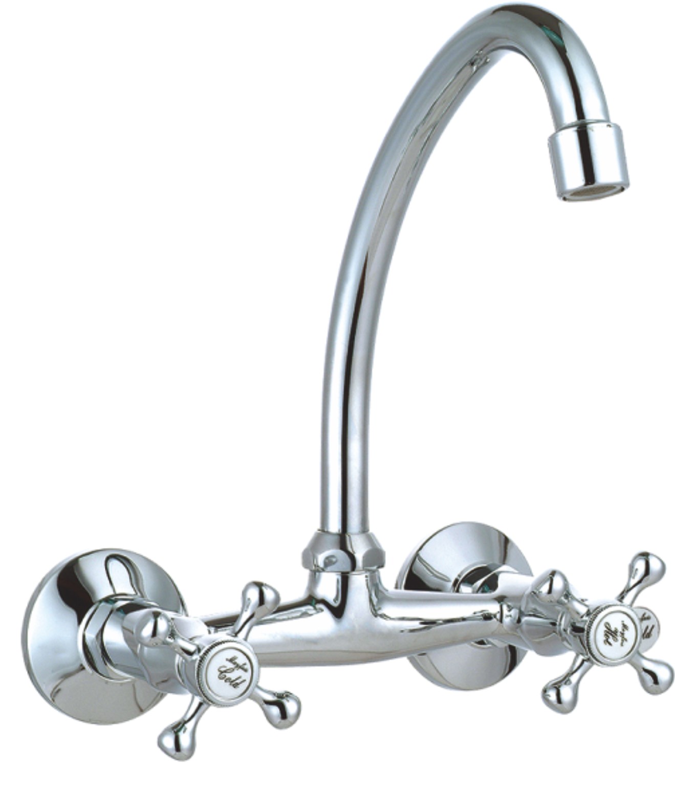 Modern Hand-held Wall-mounted Chrome-plated Kitchen Faucet Manufacturer Direct Sale