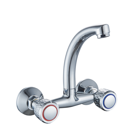Modern Hand-held Wall-mounted Chrome-plated Kitchen Faucet Manufacturer Direct Sale